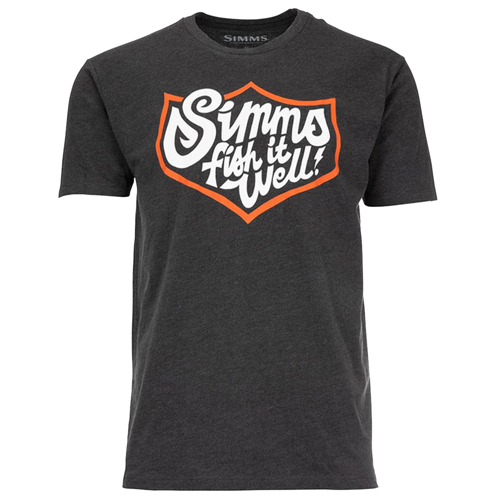 Футболка Simms Fish It Well Badge T-Shirt M Charcoal Heather