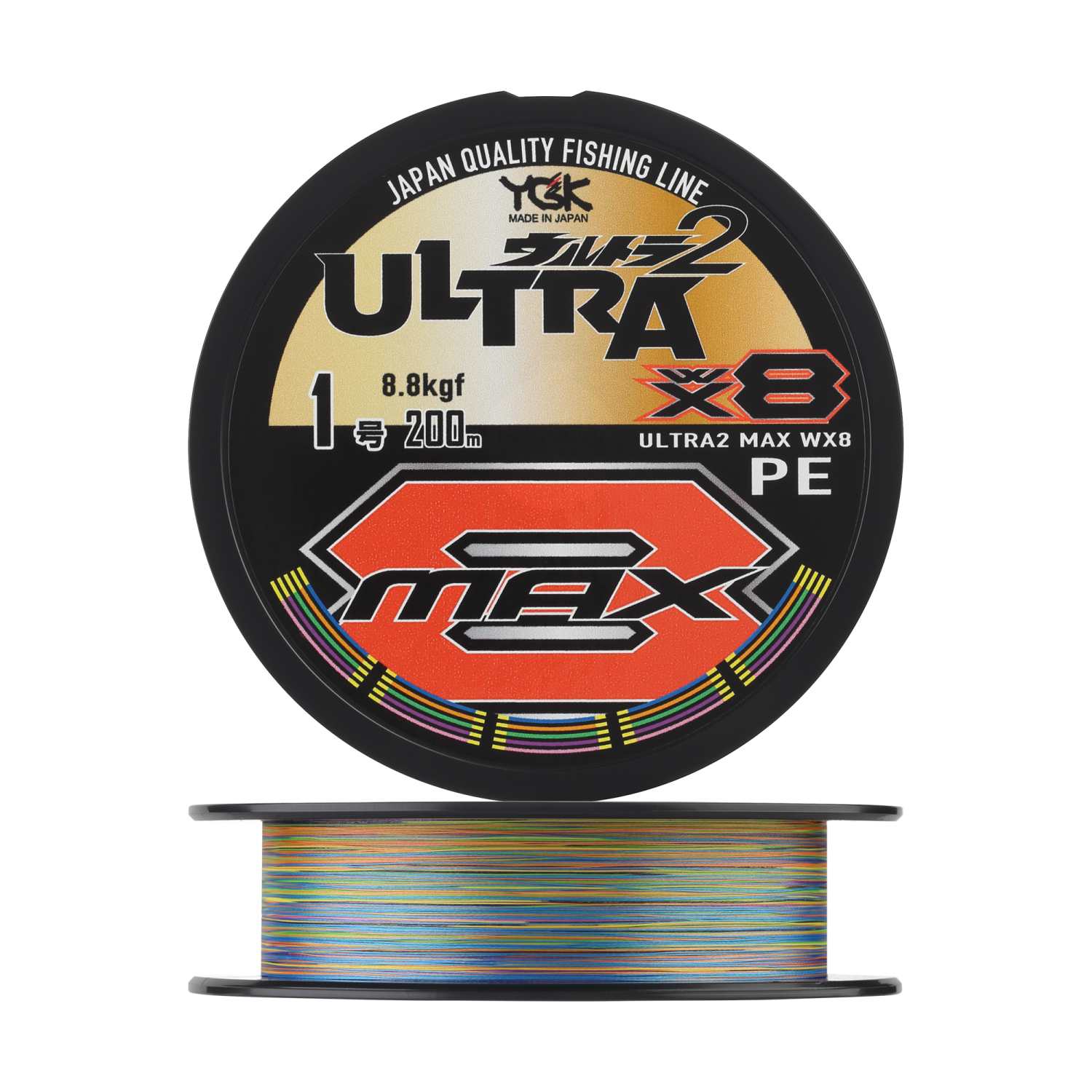 Шнур плетеный YGK Ultra2 Max WX8 #1,0 0,165мм 200м (5color)