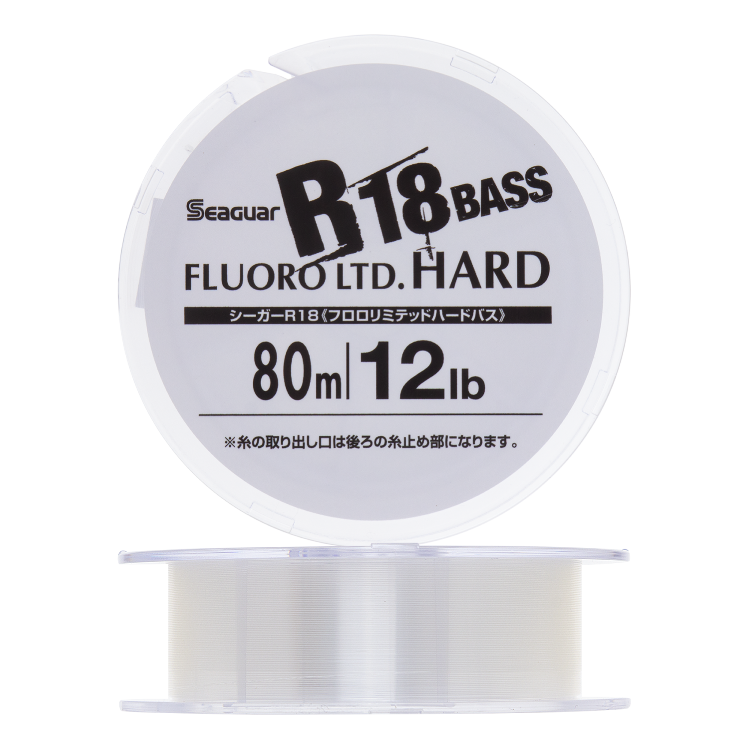 Флюорокарбон Kureha R18 Fluoro Limited Hard Bass 12Lb #3,0 0,280мм 80м (clear)