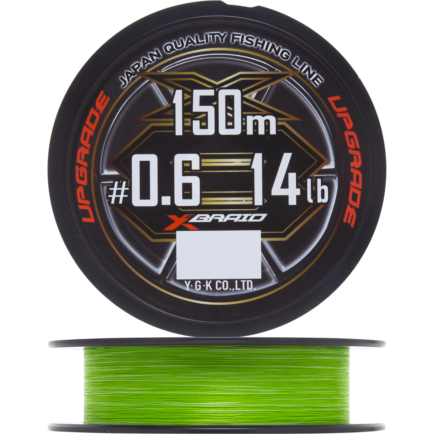 Шнур плетеный YGK X-Braid Upgrade PE X8 #0,6 0,128мм 150м (green)