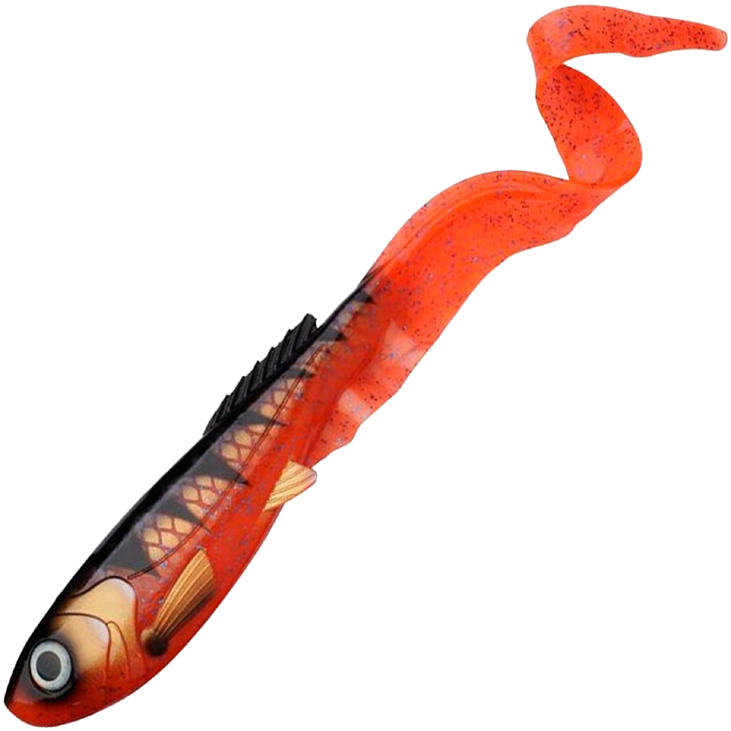 Приманка силиконовая Abu Garcia Beast Curl Tail New 21см #Red Tiger