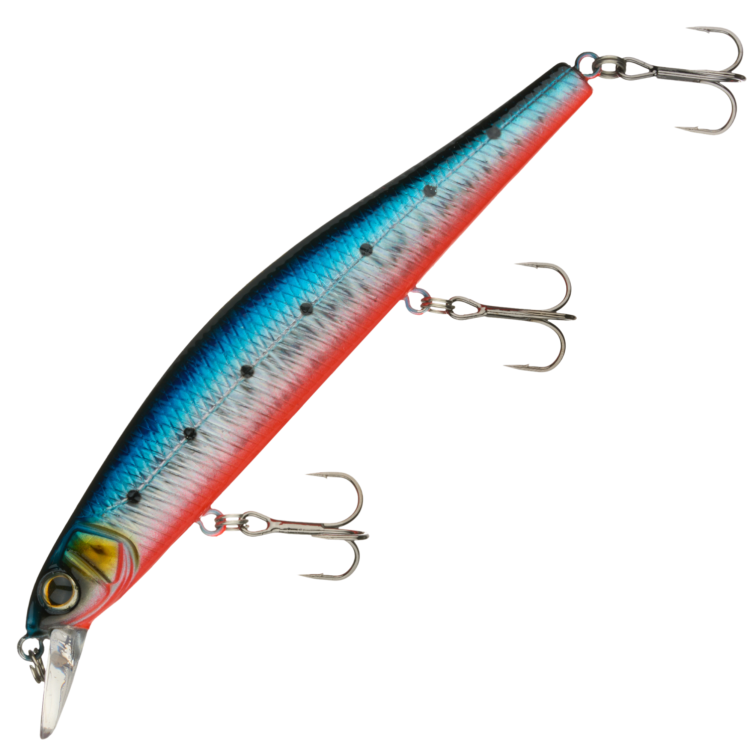 Воблер Strike Pro Inquisitor 110 SP #A234-SBO-LU Blue Back Silver OB Fluo