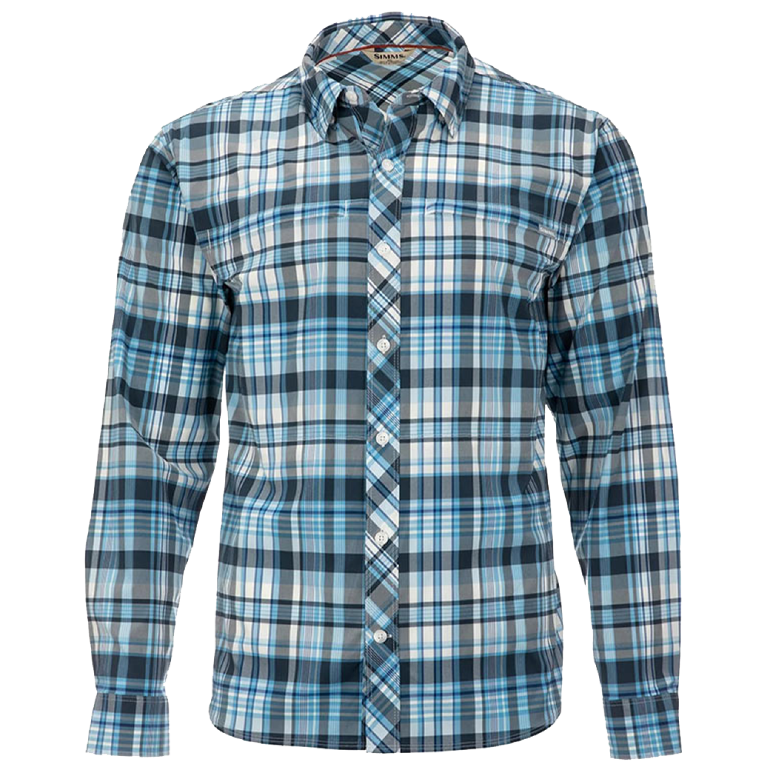 Рубашка Simms Stone Cold LS Shirt 2XL Nightfall Madras Plaid