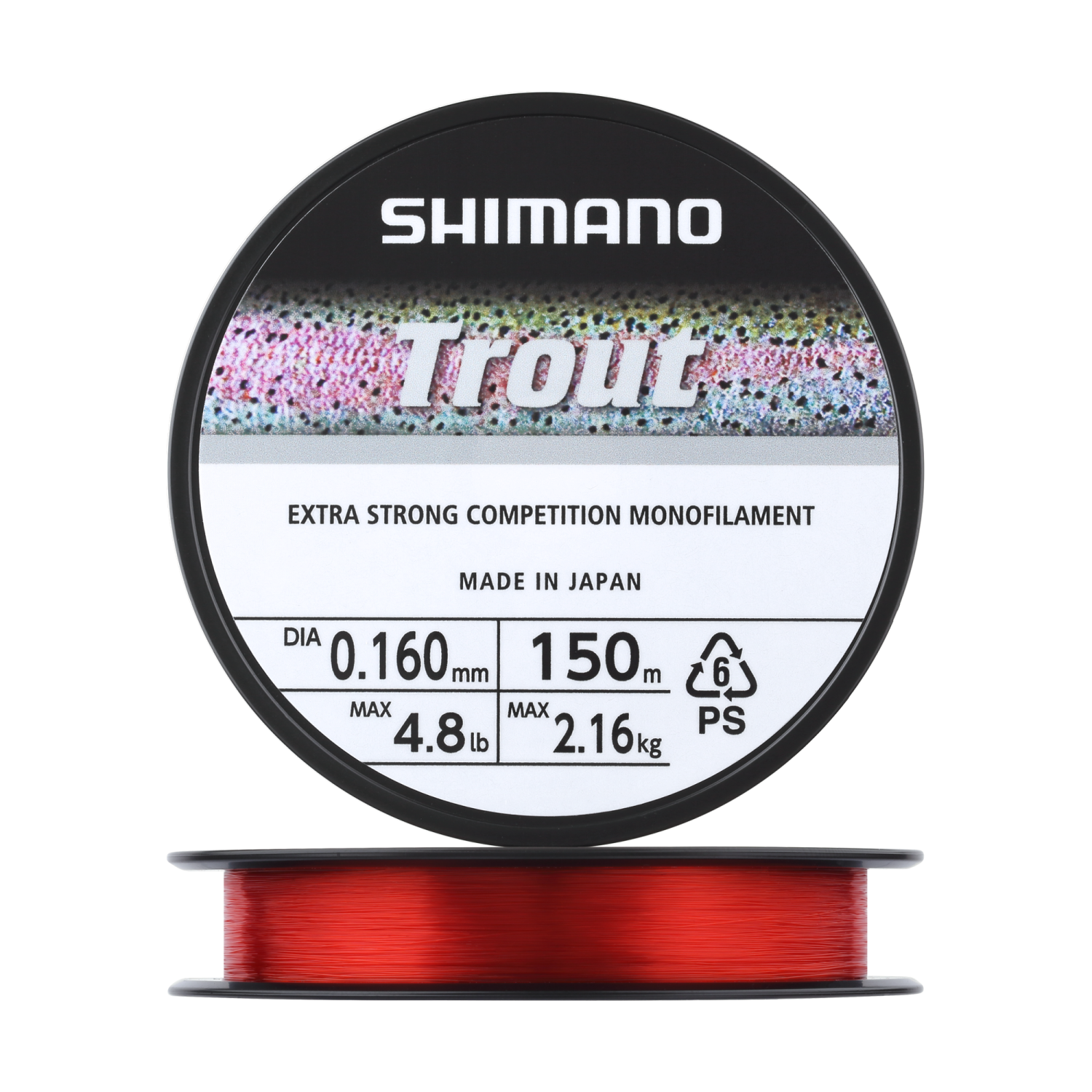 Леска монофильная Shimano Trout Competition Mono 0,16мм 150м (red)