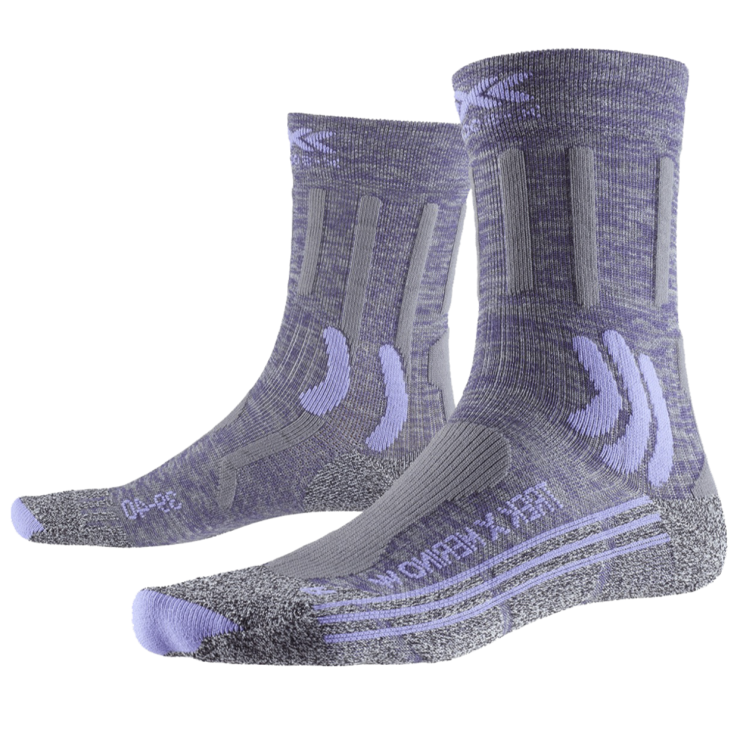 Термоноски X-Socks Trek Merino Lt 40 р 45-47 серыйсерый меланж 5000₽