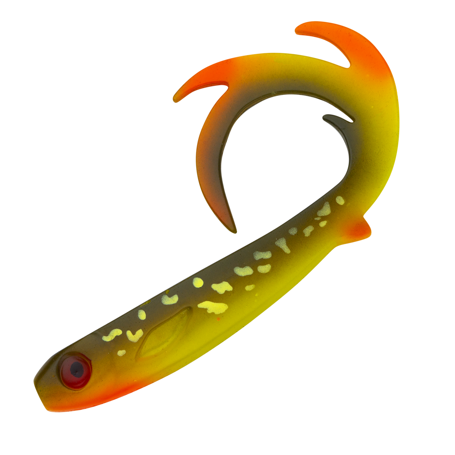 Приманка силиконовая Strike Pro Flatnose Dragon 270мм #Hot Pike