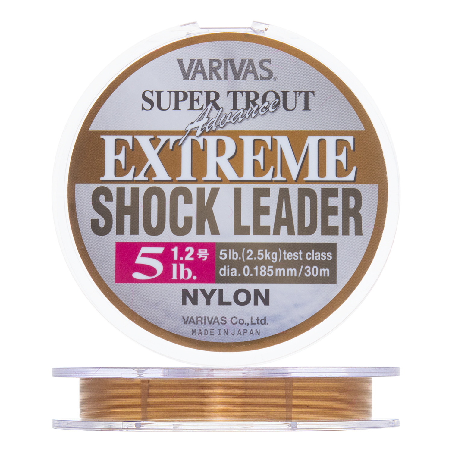 Леска монофильная Varivas Super Trout Advance Extreme Shock Leader #1,2 0,185мм 30м (brown)