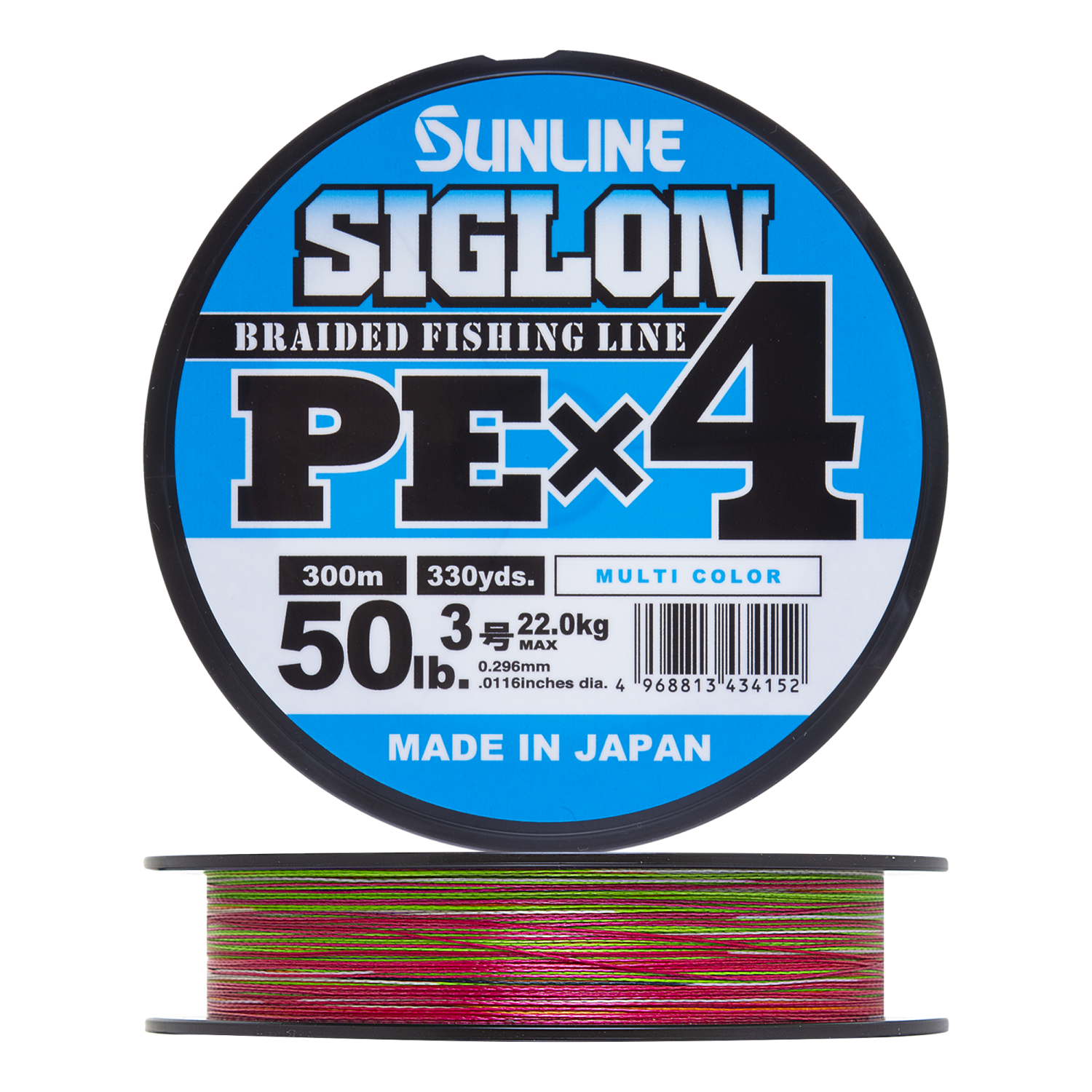 Шнур плетеный Sunline Siglon PE X4 #3,0 0,296мм 300м (multicolor)