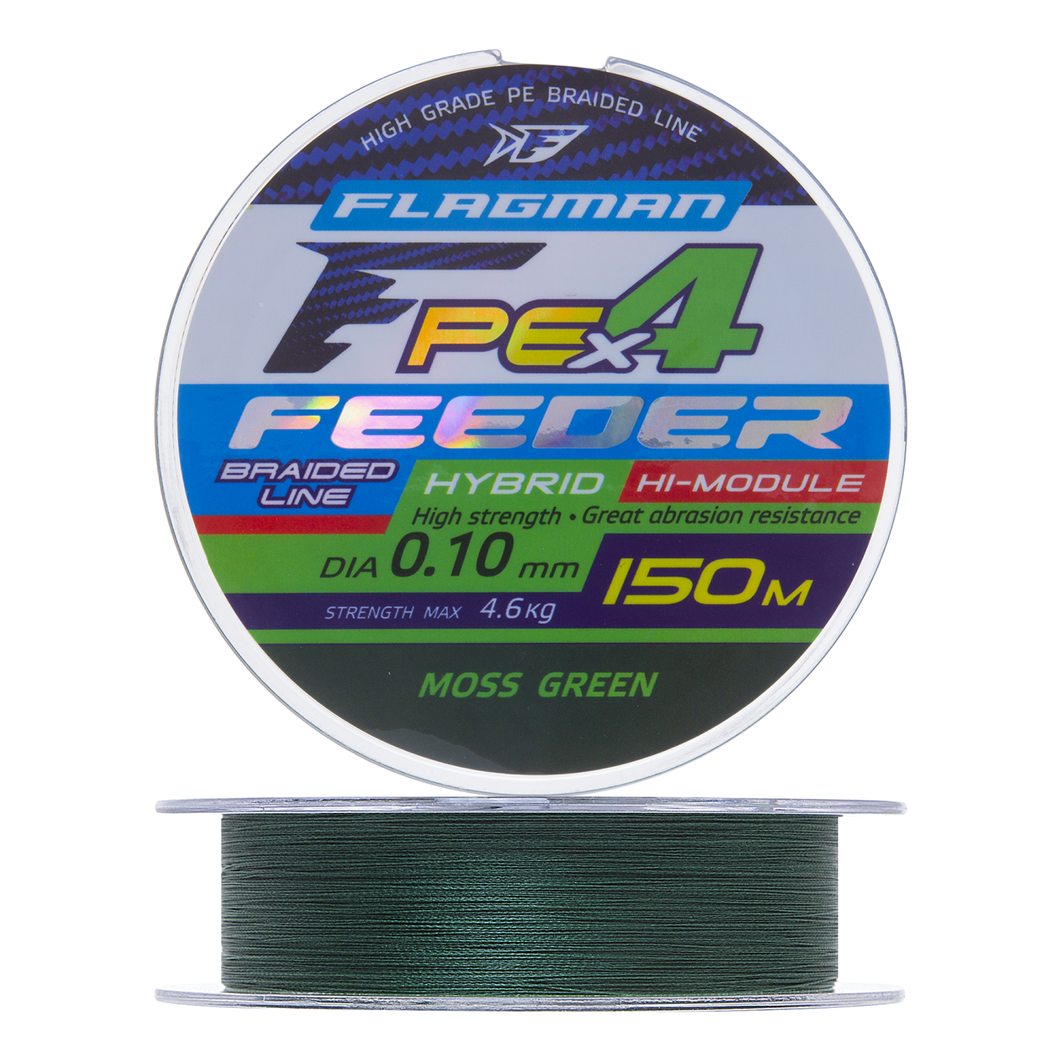 Шнур плетеный Flagman PE Hybrid F4 Feeder 0,16мм 150м (moss green)