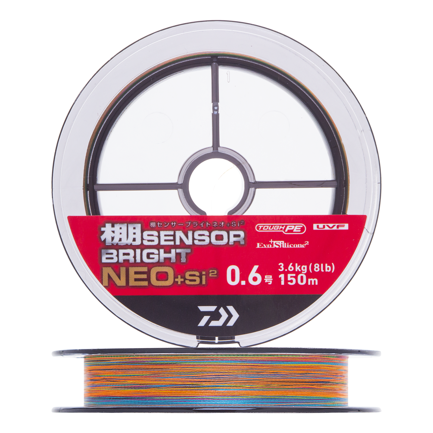 цена Шнур плетеный Daiwa UVF Tana Sensor Bright Neo +Si2 #0,6 0,128мм 150м (5color)