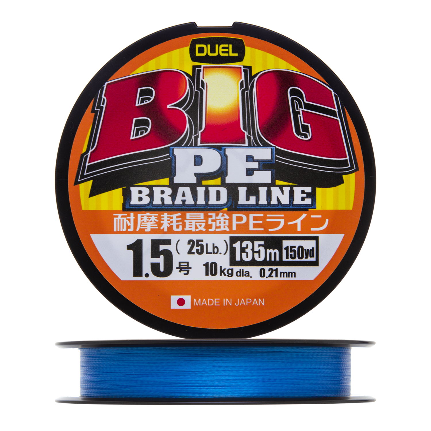 Шнур плетеный Duel Big PE Braid Line #1,5 0,21мм 135м (blue)