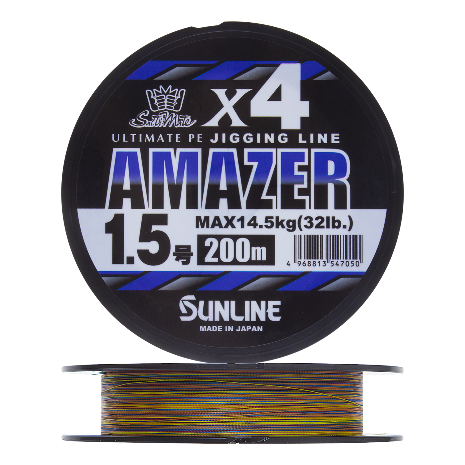 Шнур плетеный Sunline Amazer X4 #1,5 0,209мм 200м (multicolor)