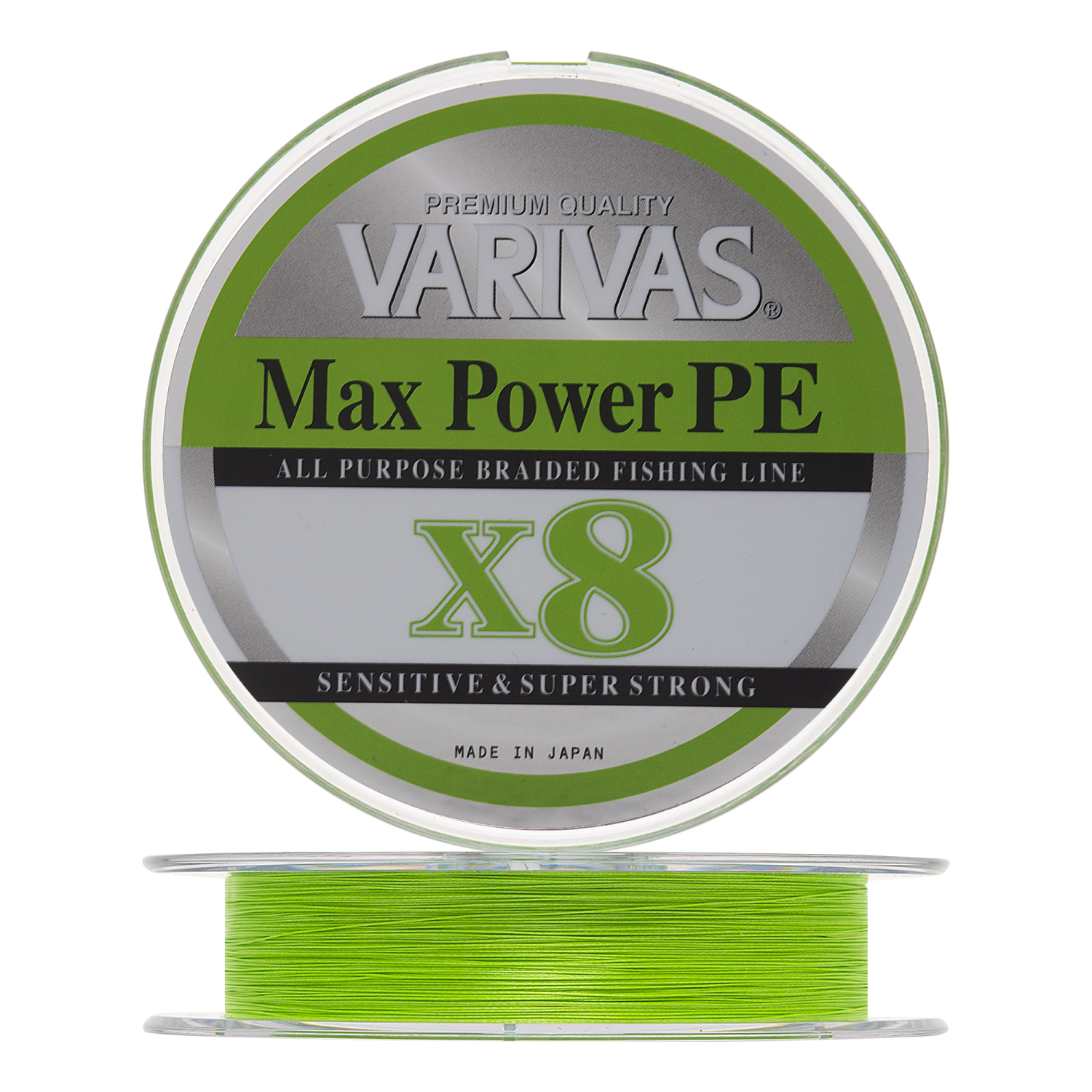 Шнур плетеный Varivas Max Power PE X8 #2 0,235мм 200м (lime green)