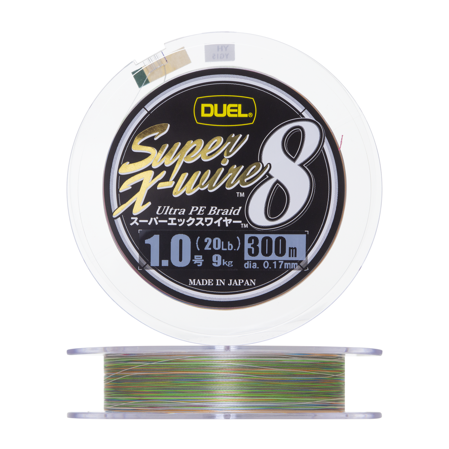 Шнур плетеный Duel PE Super X-Wire 8 #1 0,17мм 300м (5color)