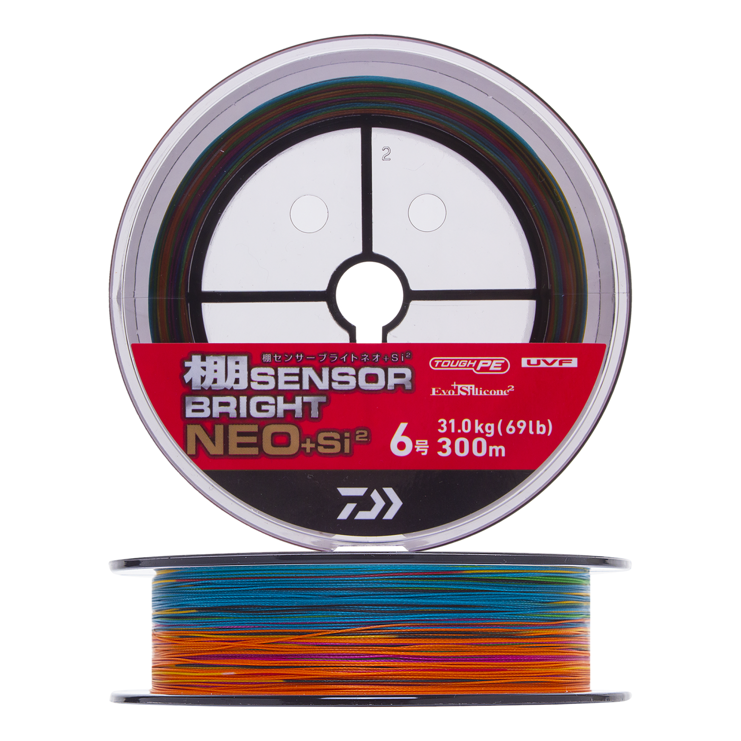 Шнур плетеный Daiwa UVF Tana Sensor Bright Neo +Si2 #6,0 0,405мм 300м (5color)