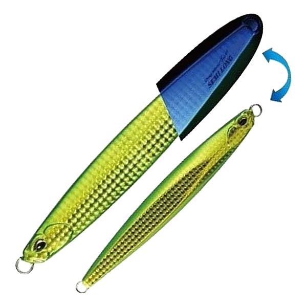 Пилькер DUO Drag Metal Force Semi Long 250гр #PBA0512 UV Green Gold