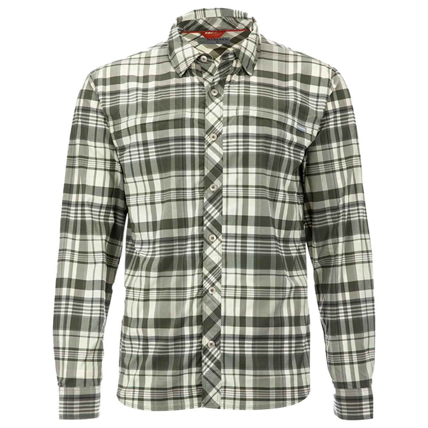 Рубашка Simms BugStopper LS Fishing Shirt S Foliage Madras Plaid