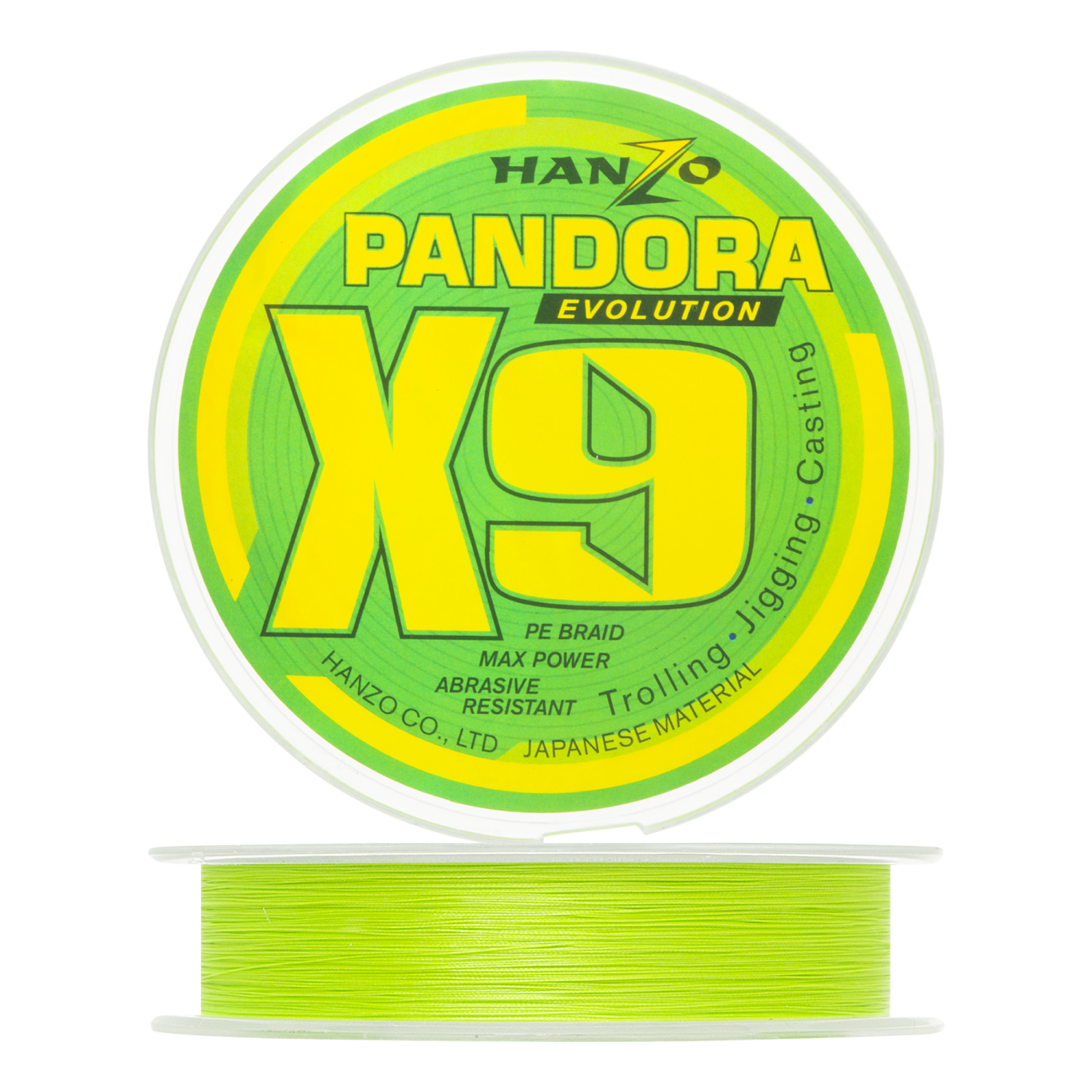 Шнур плетеный Hanzo Pandora Evolution X9 12 019мм 200м 200м green 1785₽