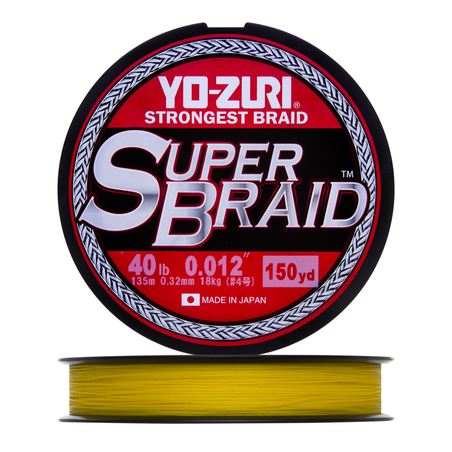 цена Шнур плетеный Yo-Zuri PE Superbraid 40Lb 0,32мм 135м (yellow)