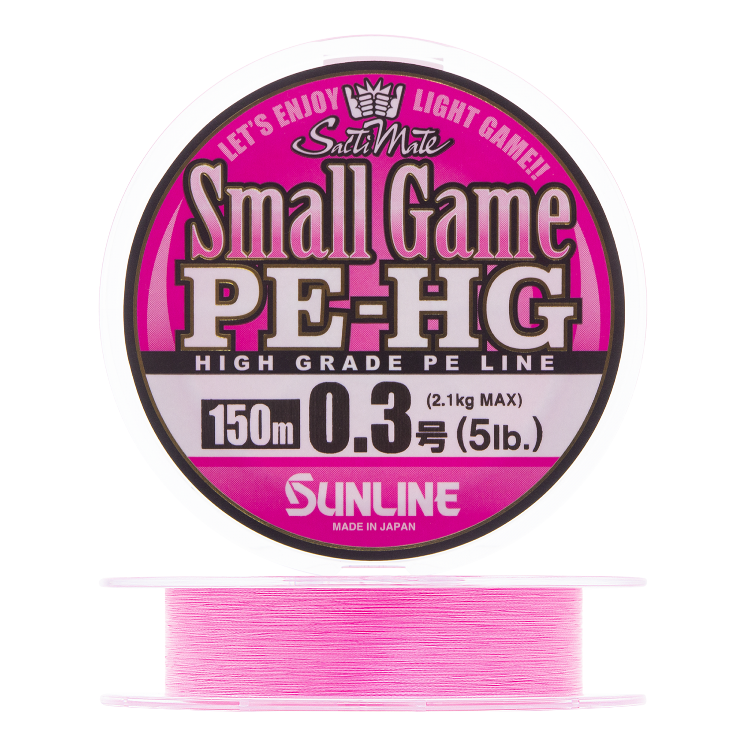 Шнур плетеный Sunline Small Game PE-HG X4 #0,3 0,09мм 150м (pink)