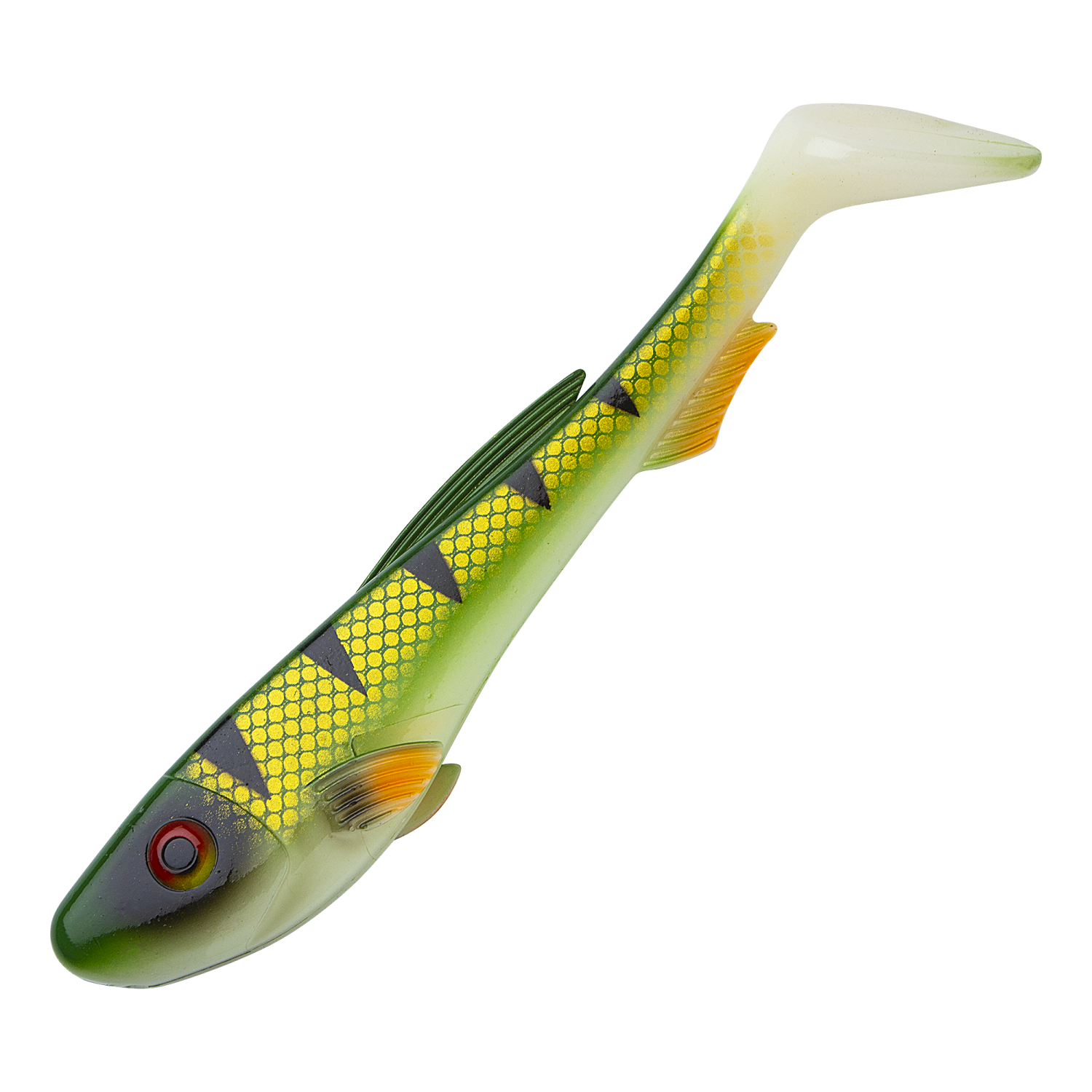 Приманка силиконовая Abu Garcia Beast Paddle Tail 210мм #Redfin Perch