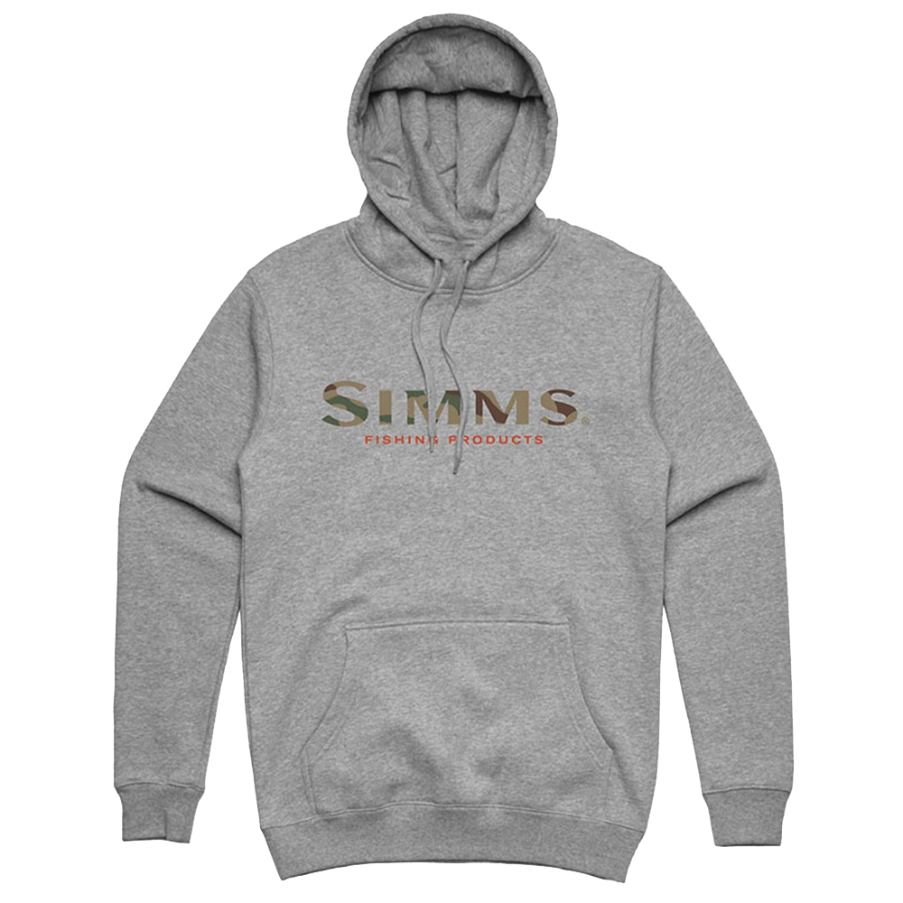 simms толстовка logo hoody grey heather мужской xl активный отдых Толстовка Simms Logo Hoody M Grey Heather