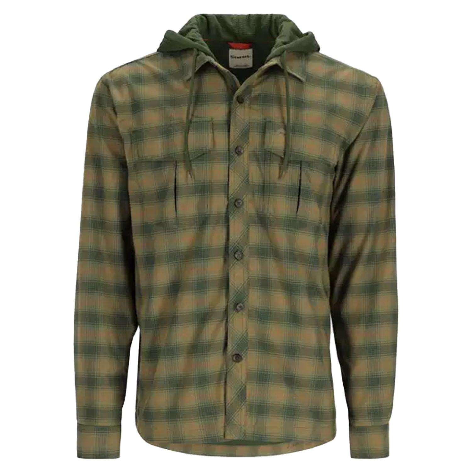 Рубашка Simms Coldweather Hoody XL Basswood MC Plaid