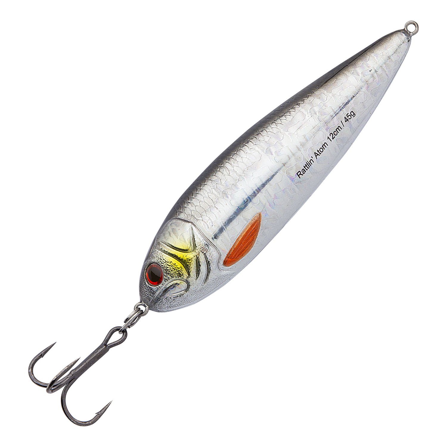 Блесна колеблющаяся Abu Garcia Rattlin Atom 45гр #Silver Roach