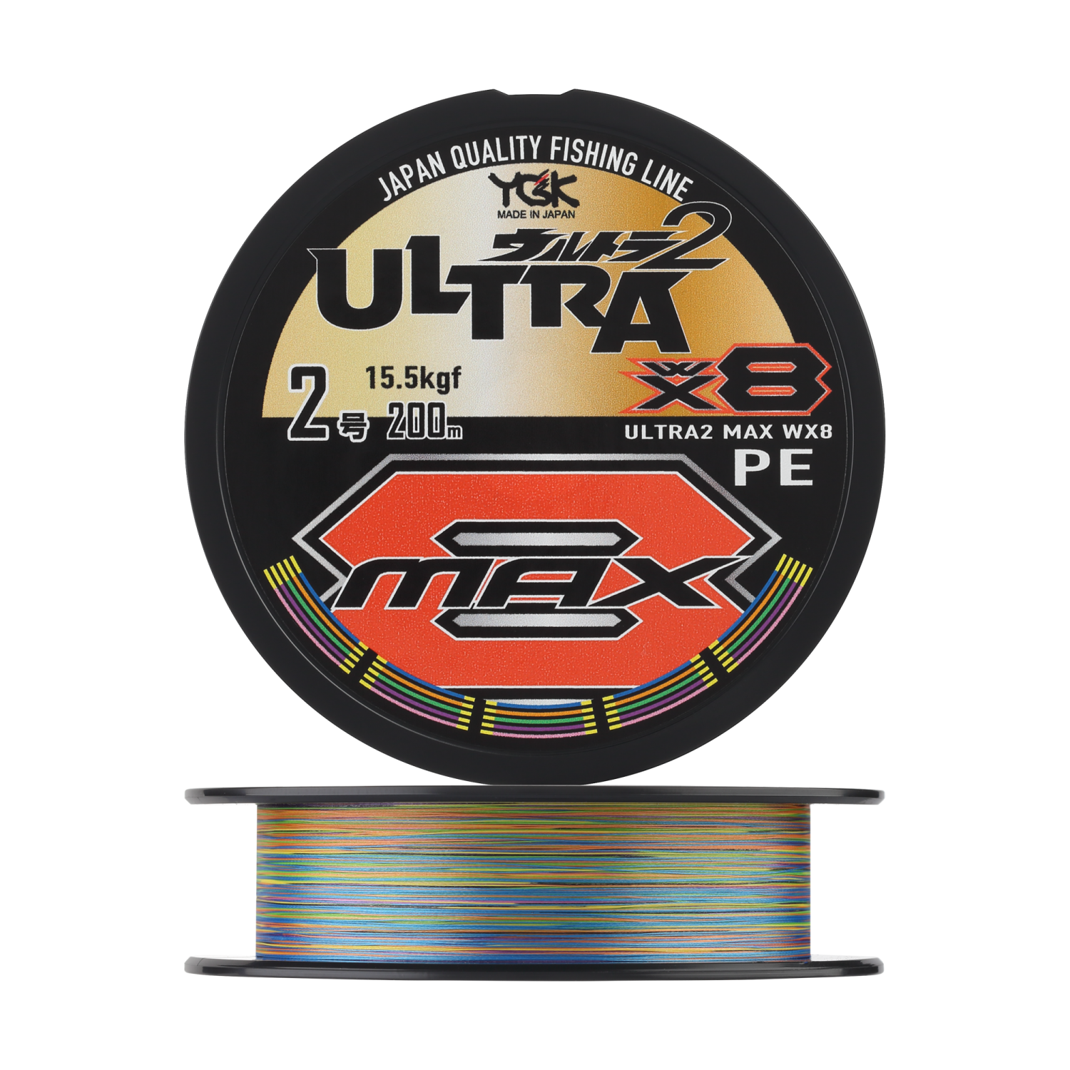 Шнур плетеный YGK Ultra2 Max WX8 #2,0 0,235мм 200м (5color)