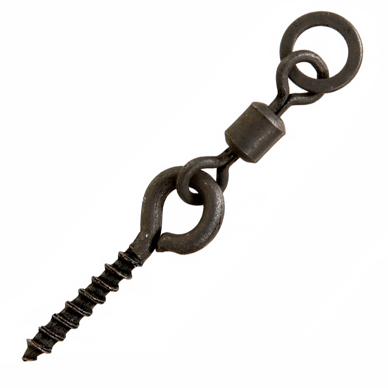 Винт для насадки Carp Pro Swivel Bait Screw с вертлюгом и кольцом 12мм