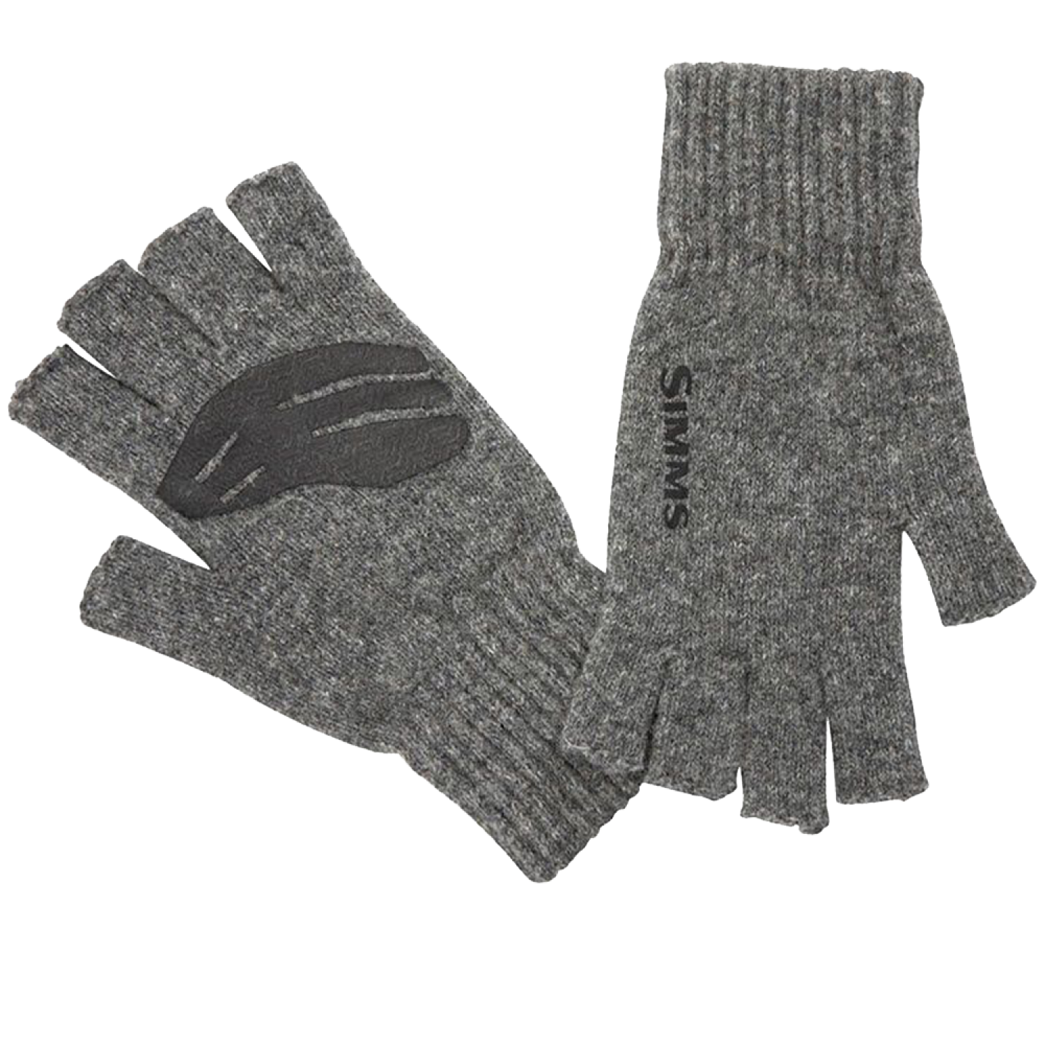 Перчатки Simms Wool 1/2 Finger Glove L-XL Steel