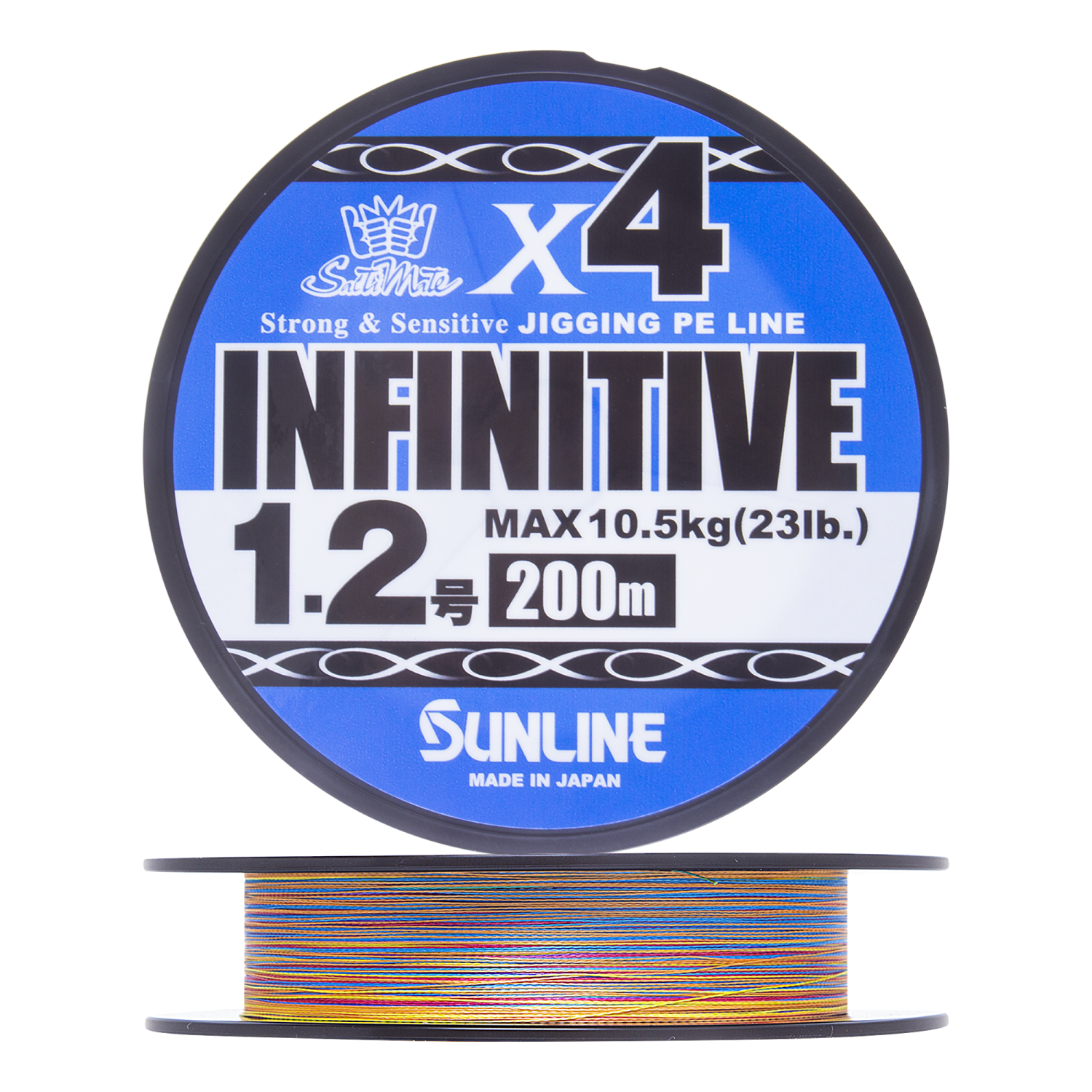 Шнур плетеный Sunline Infinitive X4 #1,2 0,187мм 200м (multicolor)