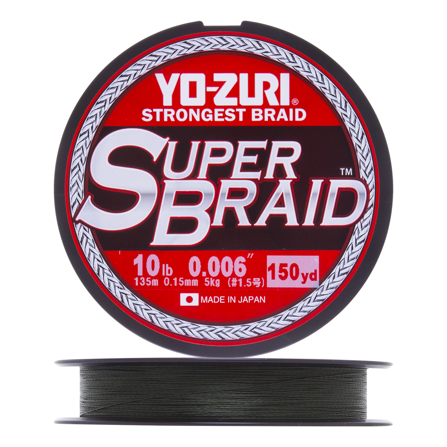 цена Шнур плетеный Yo-Zuri PE Superbraid 10Lb 0,15мм 135м (dark green)