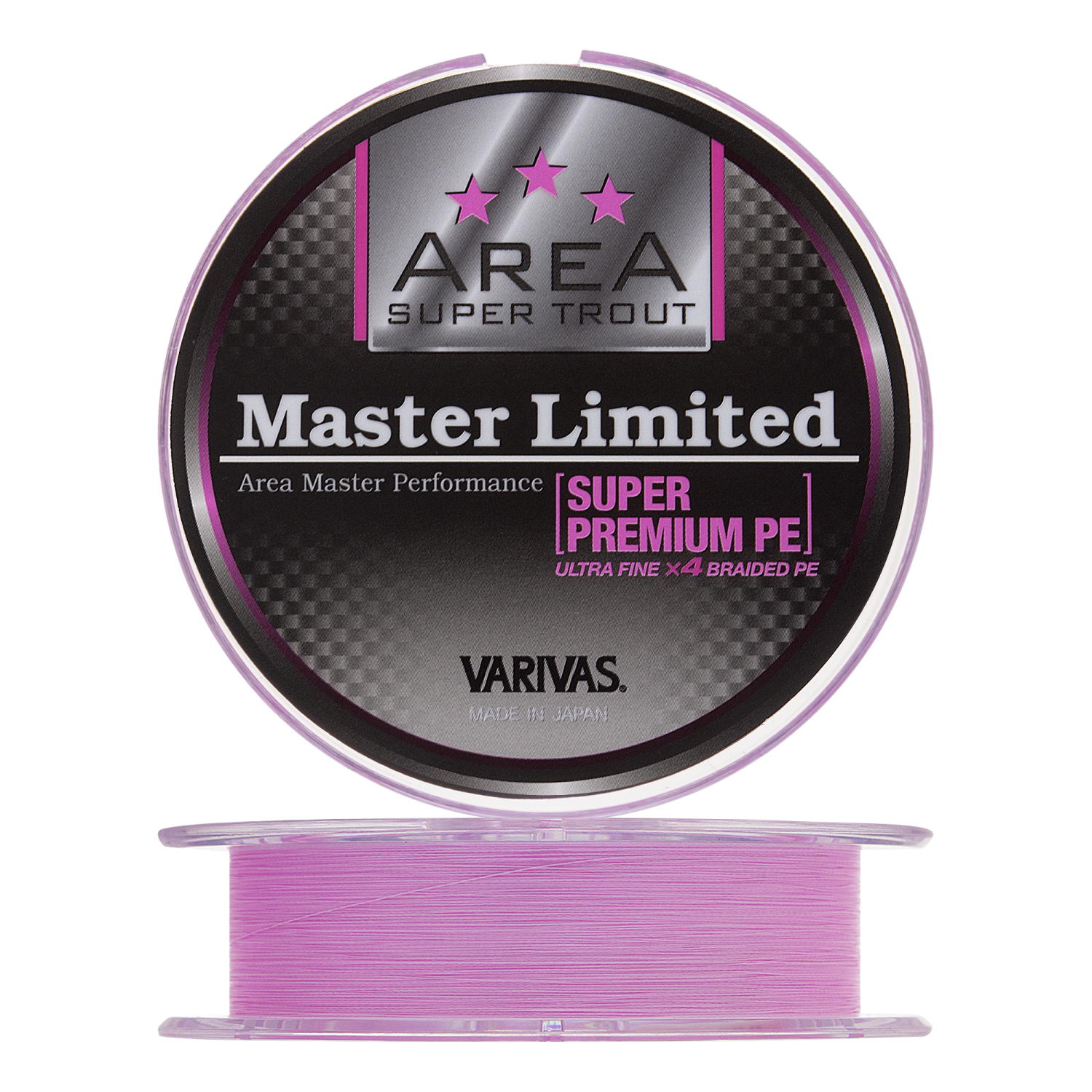 Шнур плетеный Varivas Area Super Trout Master Limited Super Premium PE X4 #0,3 0,090мм 75м (pink)