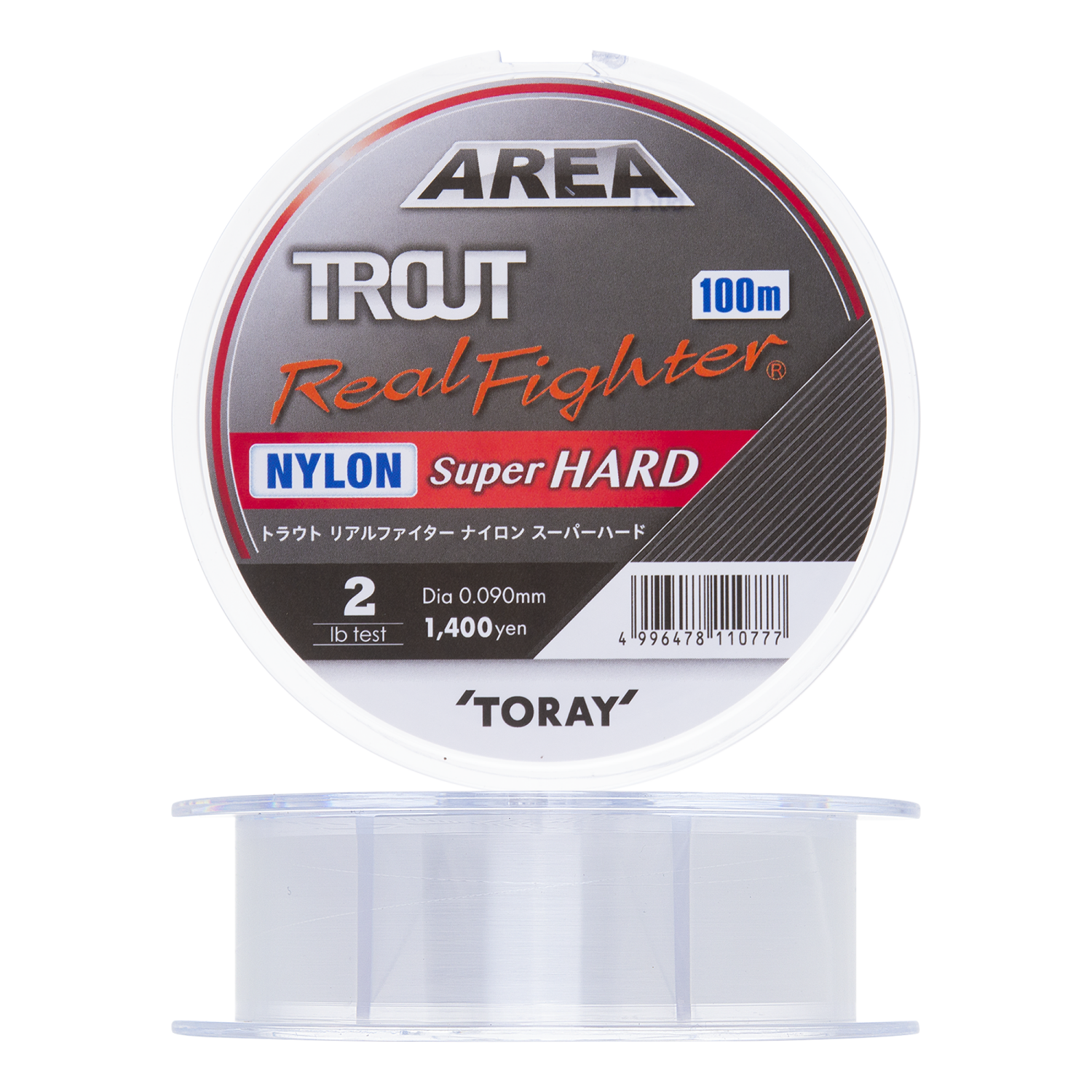 Леска монофильная Toray Trout Real Fighter Nylon Super Hard #0,3 100м (clear)