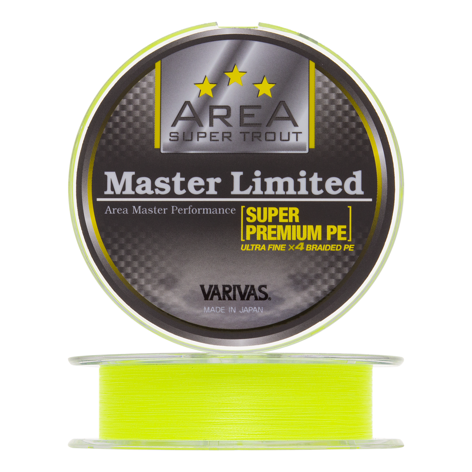 Шнур плетеный Varivas Area Super Trout Master Limited Super Premium PE X4 #0,2 0,074мм 75м (neo yellow)