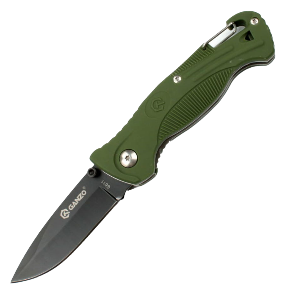 Нож складной туристический Ganzo G611 зеленый нож складной ganzo g611 orange оранжевый