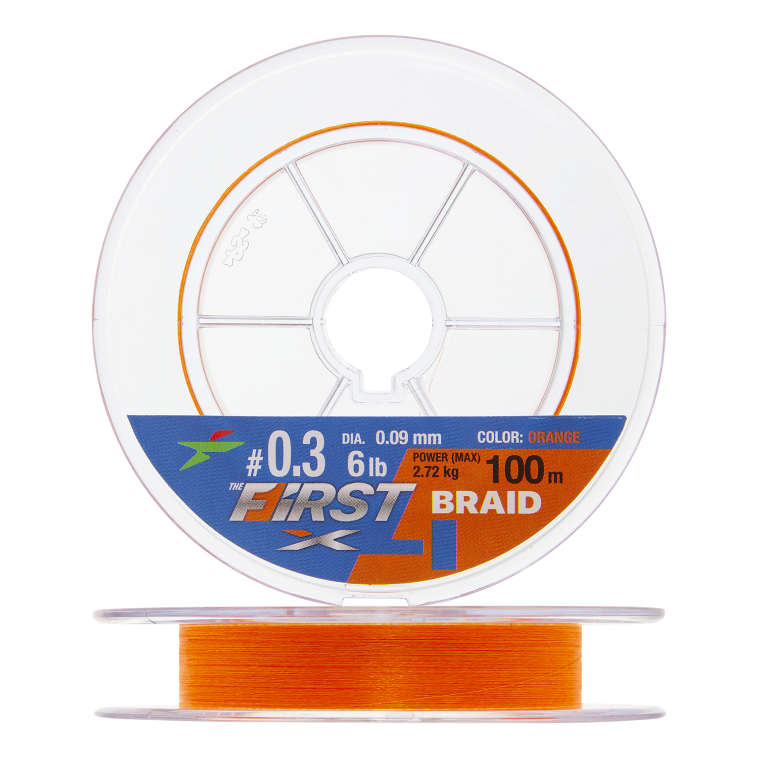 Шнур плетеный Intech First Braid X4 #0,3 0,09мм 100м (orange)