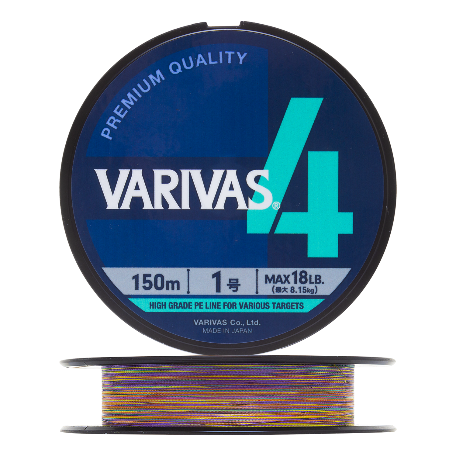 Шнур плетеный Varivas X4 Marking #1 0,165мм 150м (multicolor)