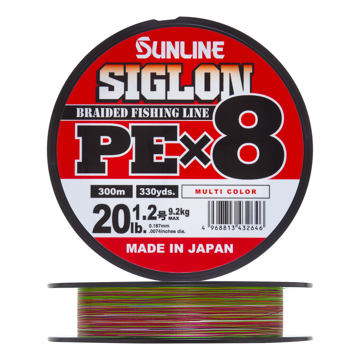 Шнур плетеный Sunline Siglon PE X8 #1,2 0,187мм 300м (multicolor)