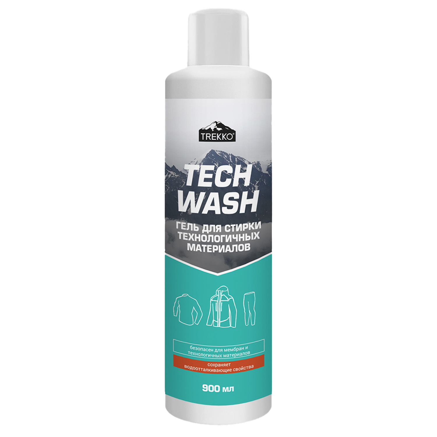 Гель для стирки технологичный материалов Trekko Tech Wash 900мл