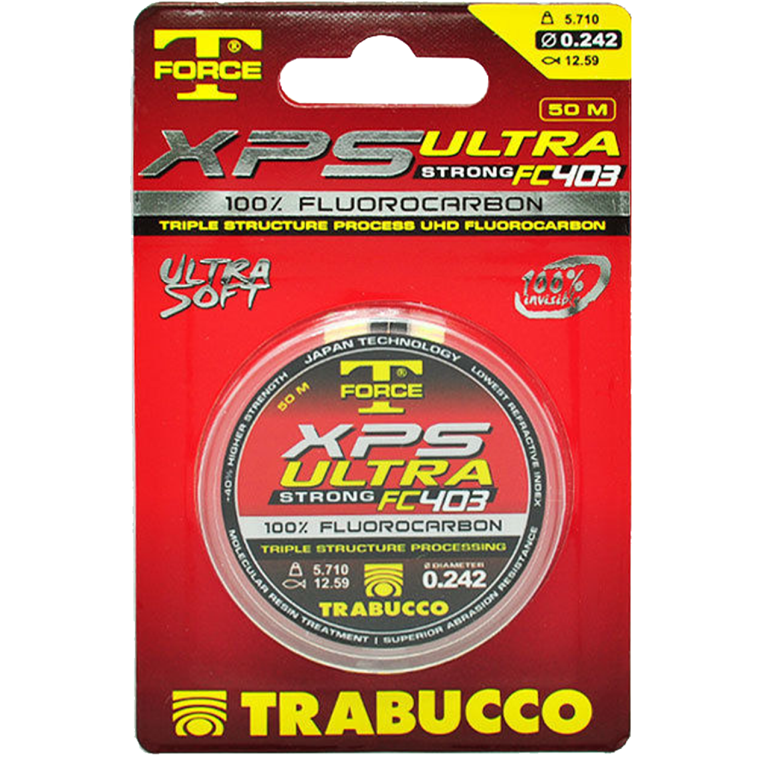 Флюорокарбон Trabucco TF XPS Ultra Strong FC403 0,185мм 50м (clear)