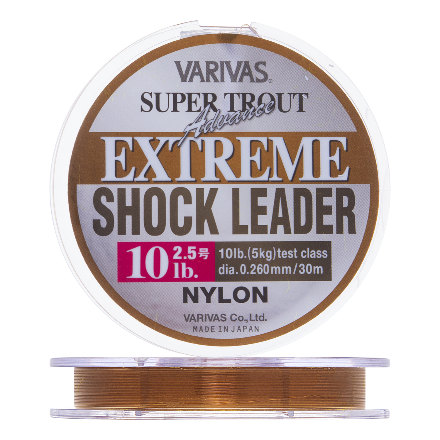 Леска монофильная Varivas Super Trout Advance Extreme Shock Leader #2,5 0,260мм 30м (brown)