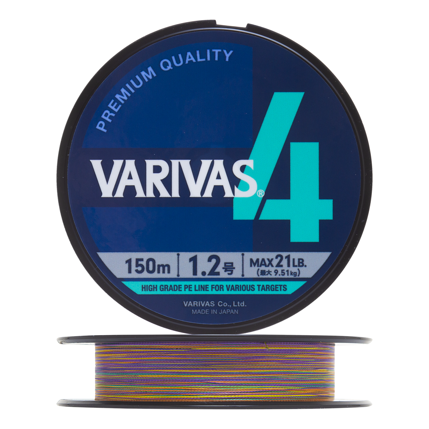 Шнур плетеный Varivas X4 Marking #1,2 0,185мм 150м (multicolor)