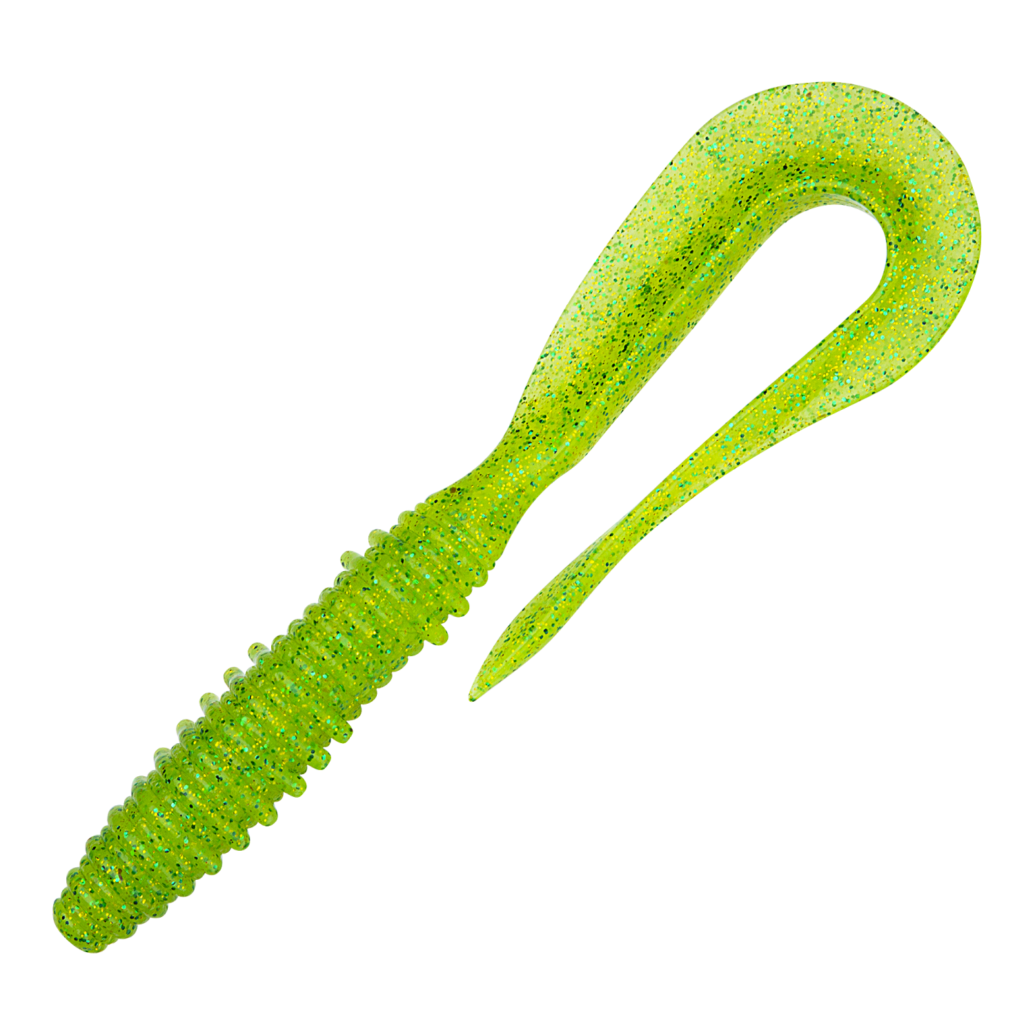 Приманка силиконовая Keitech Mad Wag 7" #424 Lime Chartreuse - 2 рис.