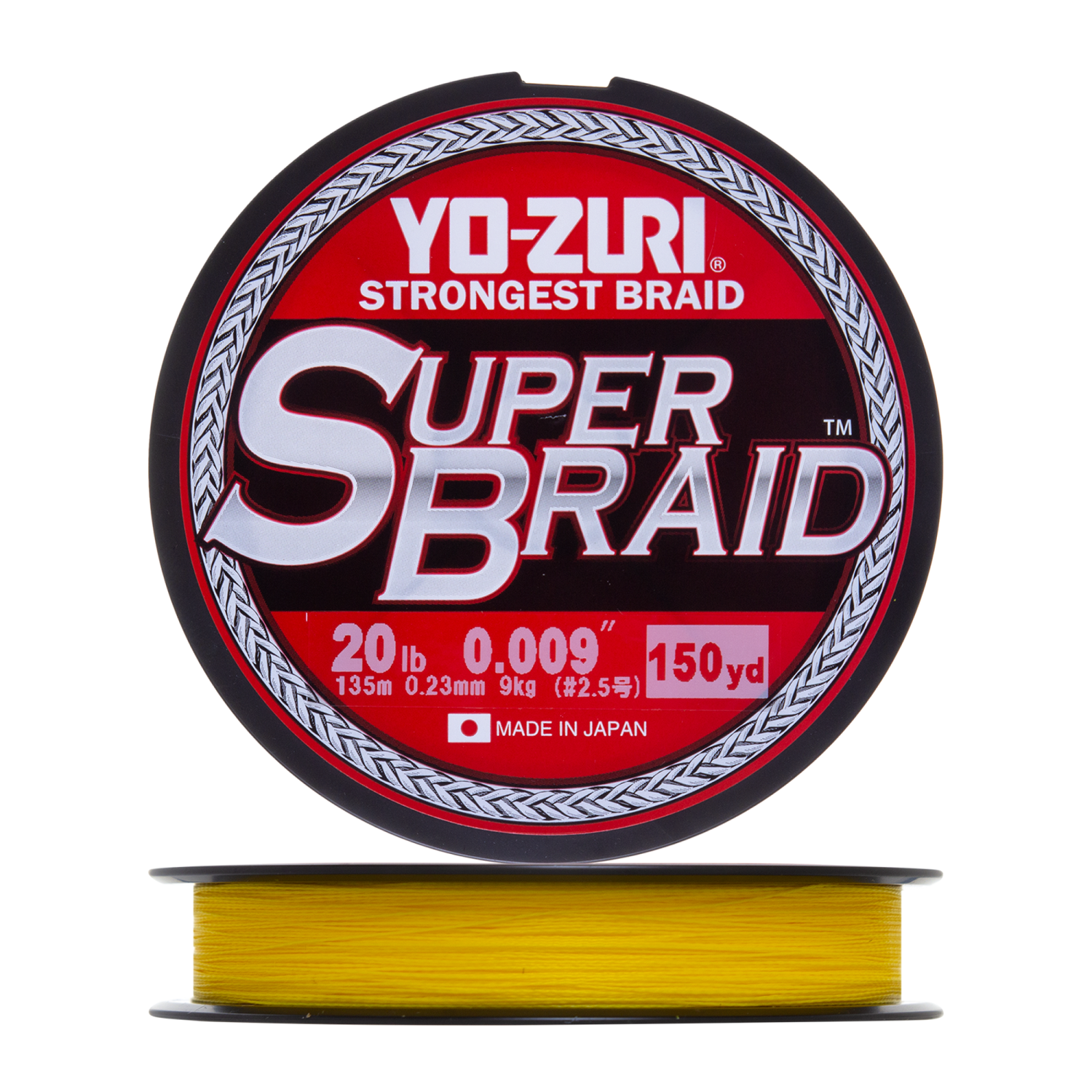 цена Шнур плетеный Yo-Zuri PE Superbraid 20Lb 0,23мм 135м (yellow)