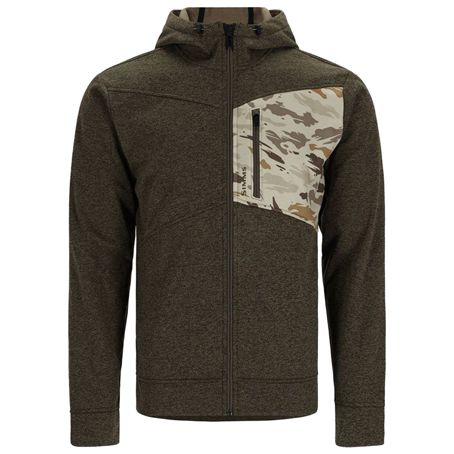 Толстовка Simms CX Hoody - Full Zip 2XL Dark Stone/Ghost Camo Stone