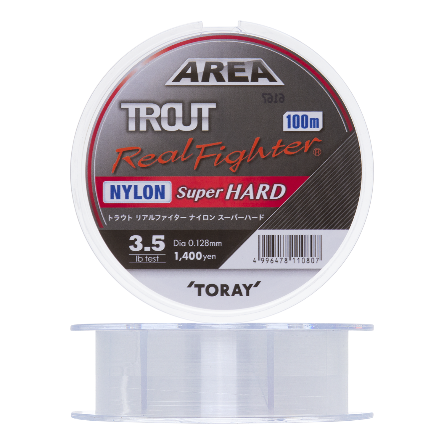 Леска монофильная Toray Trout Real Fighter Nylon Super Hard #0,6 100м (clear)