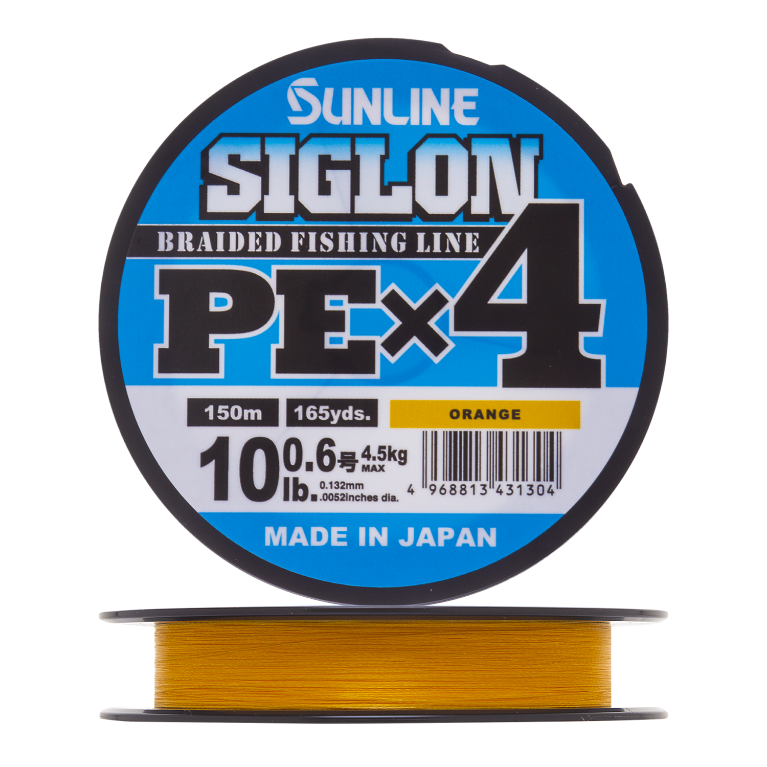 Шнур плетеный Sunline Siglon PE X4 #0,6 0,132мм 150м (orange)