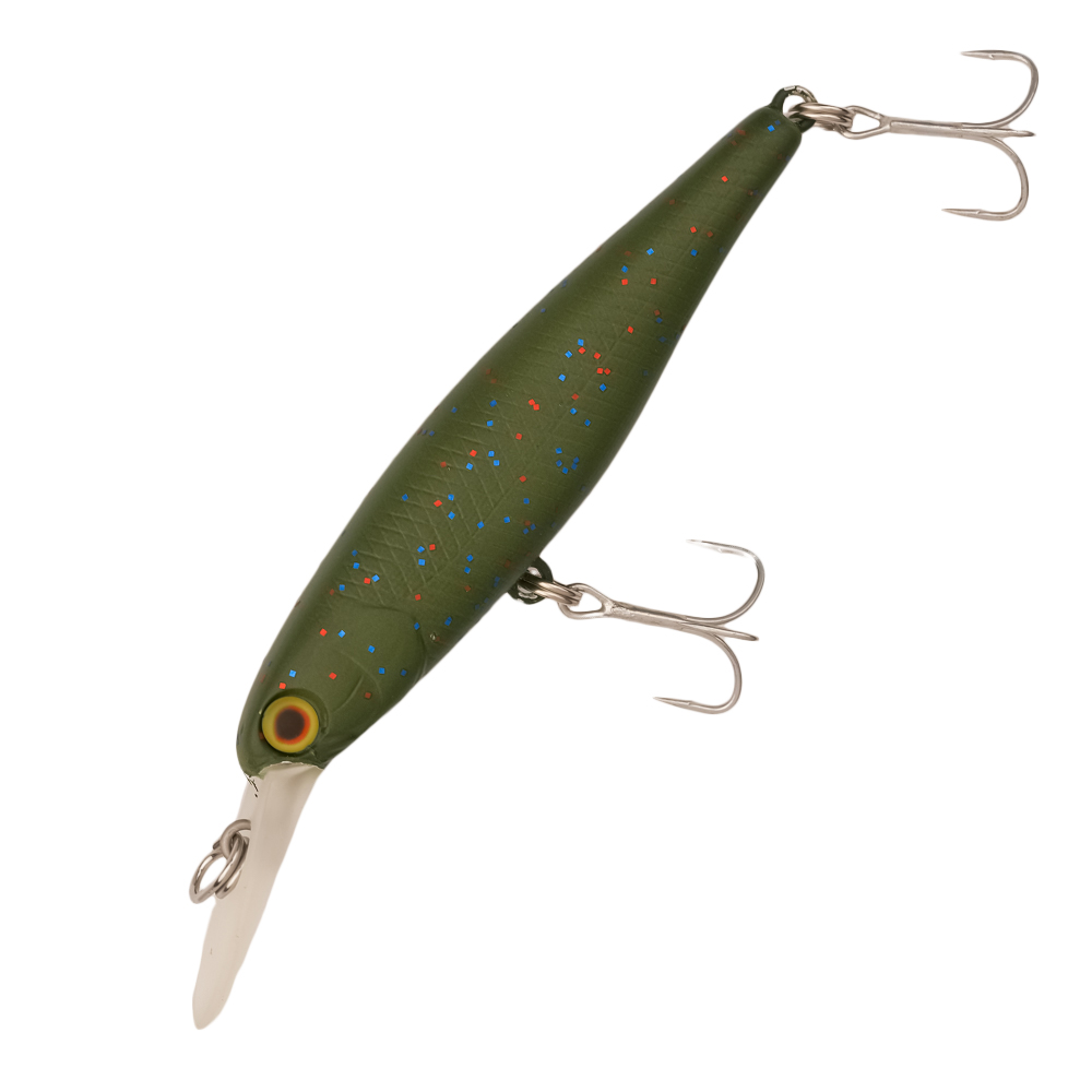 Воблер Jackall Squirrel 61 SP Silent #Matt Glitter Olive - 2 рис.